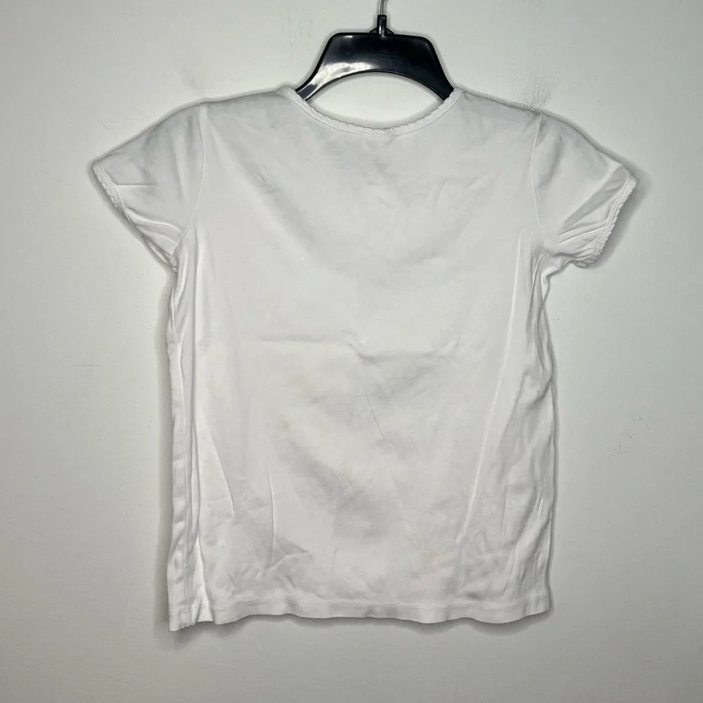 Hanna Andersson white t-shirt Pima‎ cotton size 12